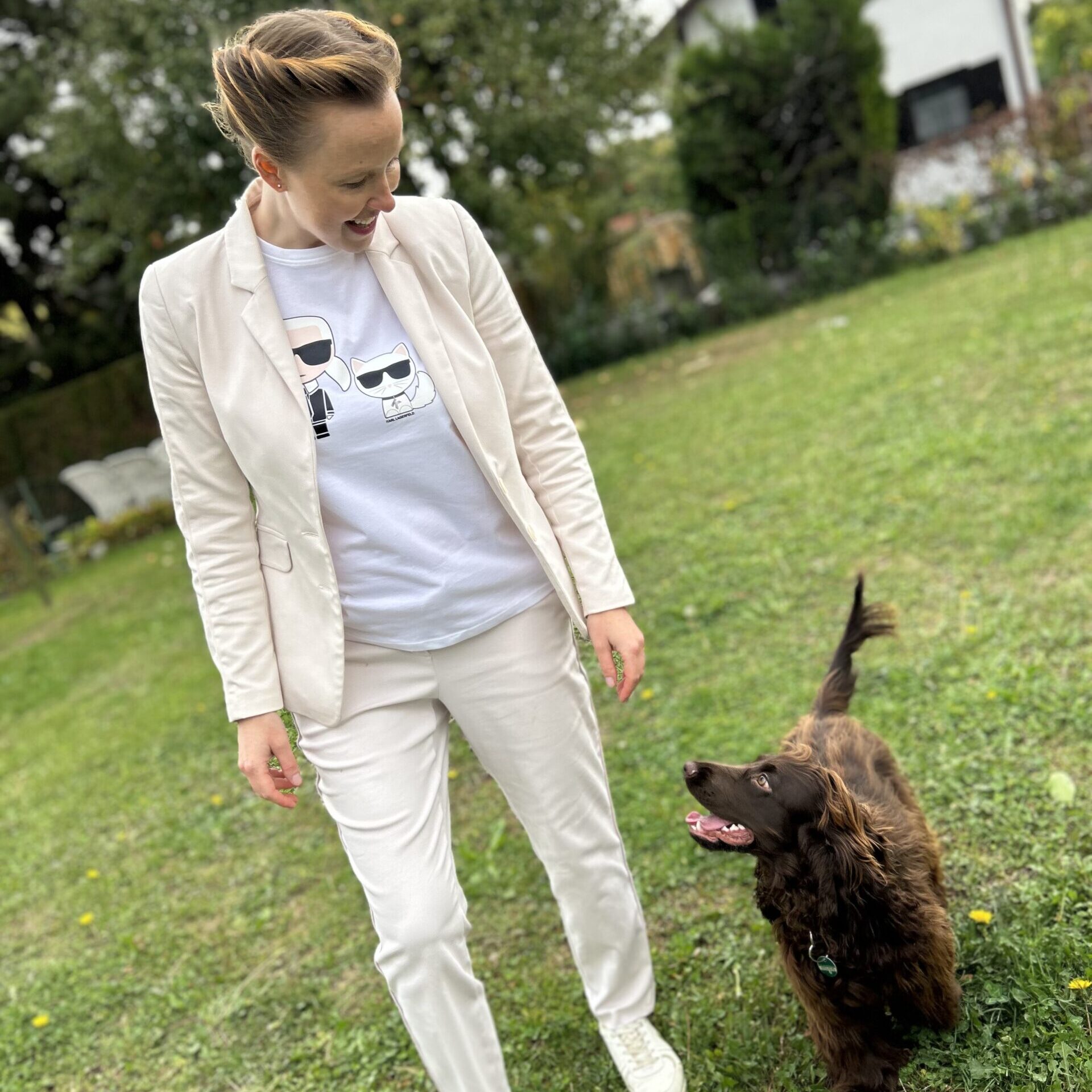 Pia Ulrich und ihre Cocker Spaniel Hündin Pepper